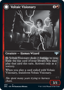 Voltaic Visionary // Volt-Charged Berserker [Innistrad: Double Feature] | Kessel Run Games Inc. 