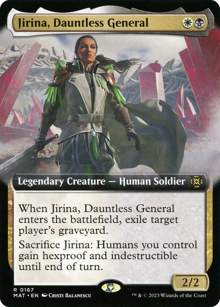 Jirina, Dauntless General (Extended Art) [March of the Machine: The Aftermath] | Kessel Run Games Inc. 