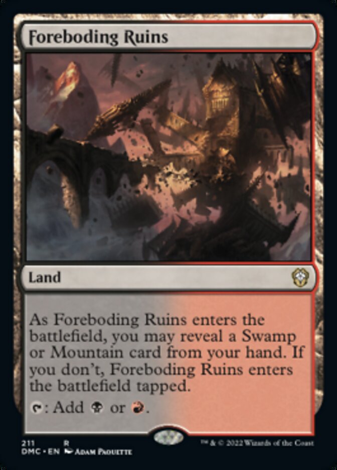 Foreboding Ruins [Dominaria United Commander] | Kessel Run Games Inc. 