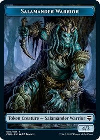 Salamander Warrior // The Monarch Double-sided Token [Commander Legends Tokens] | Kessel Run Games Inc. 