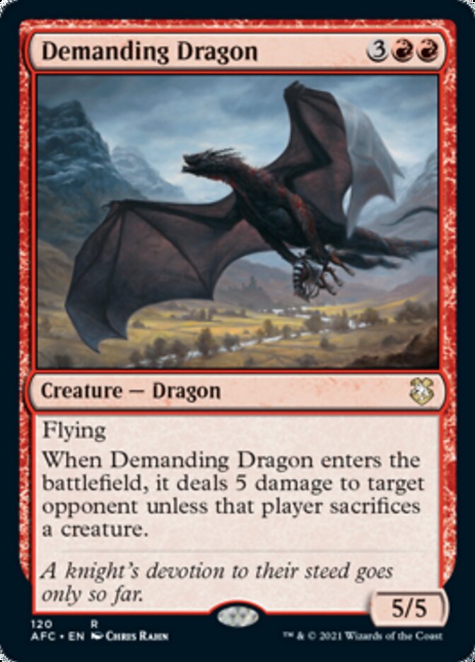 Demanding Dragon [Dungeons & Dragons: Adventures in the Forgotten Realms Commander] | Kessel Run Games Inc. 