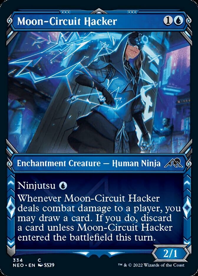 Moon-Circuit Hacker (Showcase Ninja) [Kamigawa: Neon Dynasty] | Kessel Run Games Inc. 