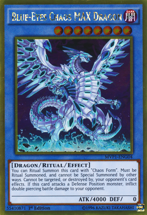 Blue-Eyes Chaos MAX Dragon [MVP1-ENG04] Gold Rare | Kessel Run Games Inc. 