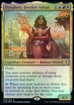 Dynaheir, Invoker Adept [Commander Legends: Battle for Baldur's Gate Prerelease Promos] | Kessel Run Games Inc. 