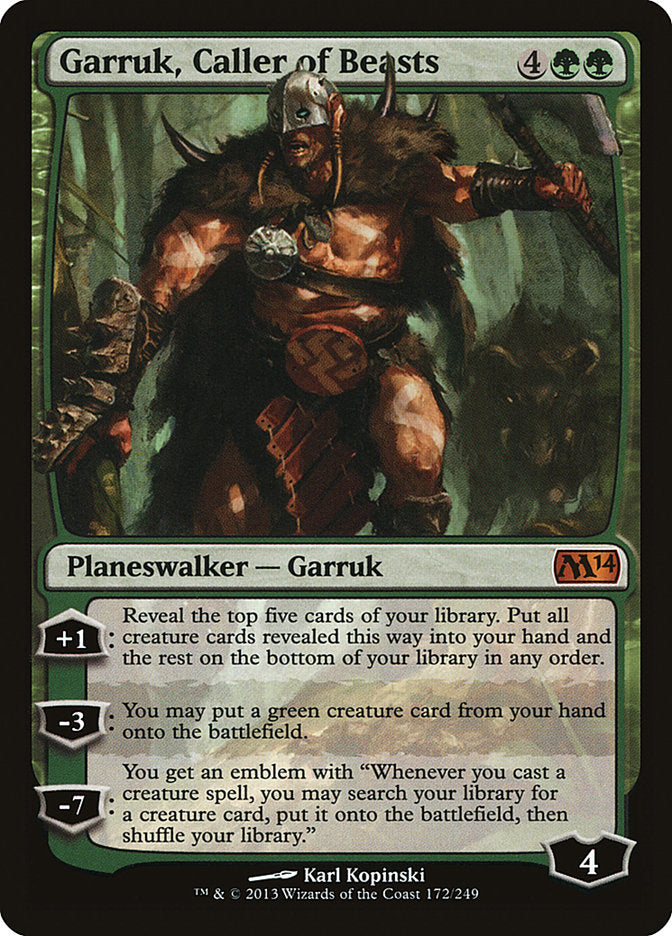 Garruk, Caller of Beasts [Magic 2014] | Kessel Run Games Inc. 