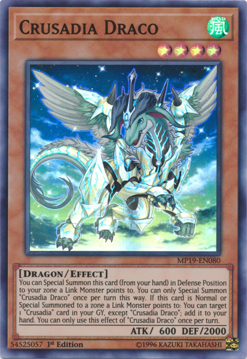 Crusadia Draco [MP19-EN080] Super Rare | Kessel Run Games Inc. 