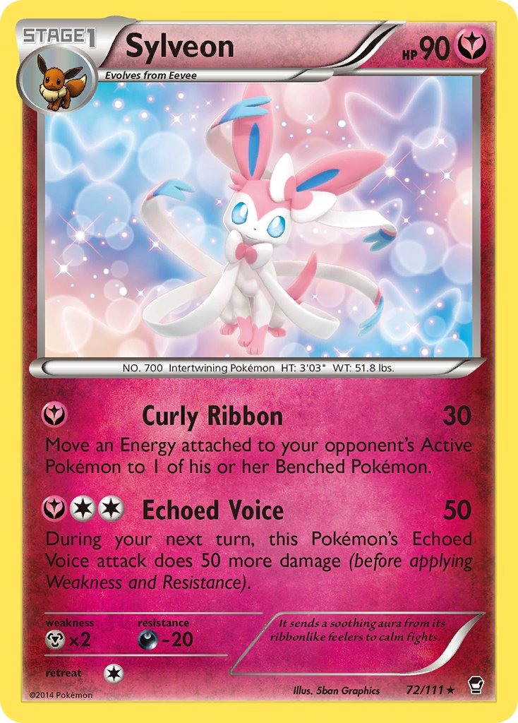 Sylveon (72/111) (Theme Deck Exclusive) [XY: Furious Fists] | Kessel Run Games Inc. 