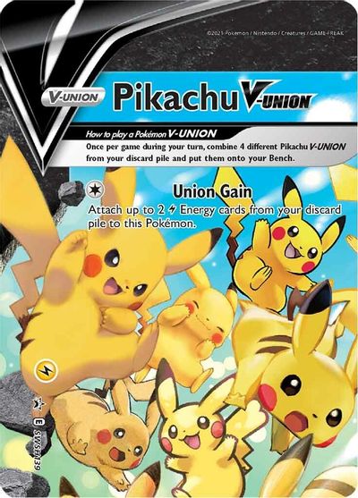Pikachu V-UNION (SWSH139) (Celebrations) [Sword & Shield: Black Star Promos] | Kessel Run Games Inc. 