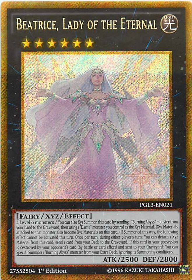 Beatrice, Lady of the Eternal [PGL3-EN021] Gold Secret Rare | Kessel Run Games Inc. 