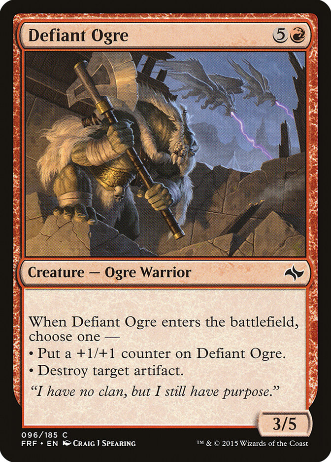 Defiant Ogre [Fate Reforged] | Kessel Run Games Inc. 