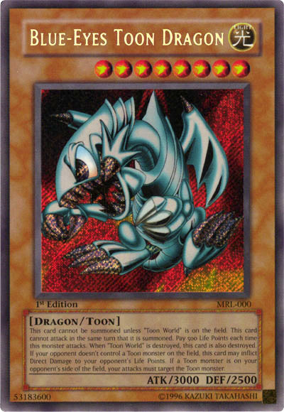Blue-Eyes Toon Dragon [MRL-000] Secret Rare | Kessel Run Games Inc. 