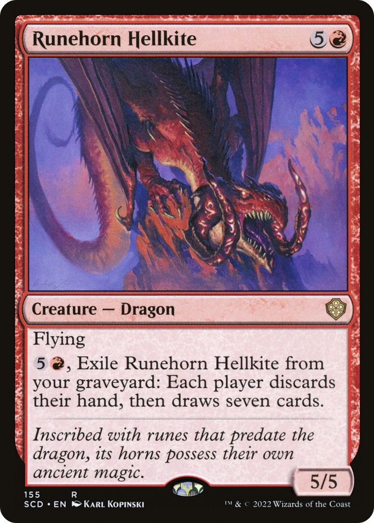 Runehorn Hellkite [Starter Commander Decks] | Kessel Run Games Inc. 