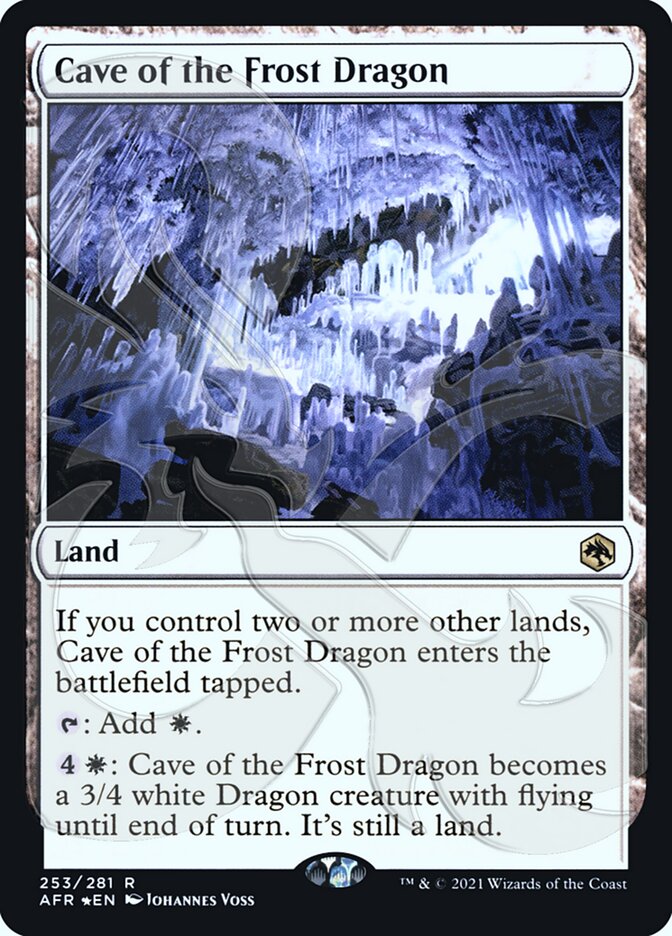 Cave of the Frost Dragon (Ampersand Promo) [Dungeons & Dragons: Adventures in the Forgotten Realms Promos] | Kessel Run Games Inc. 