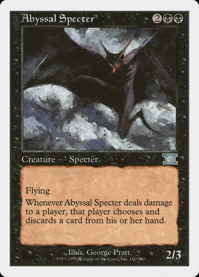 Abyssal Specter [Classic Sixth Edition] | Kessel Run Games Inc. 