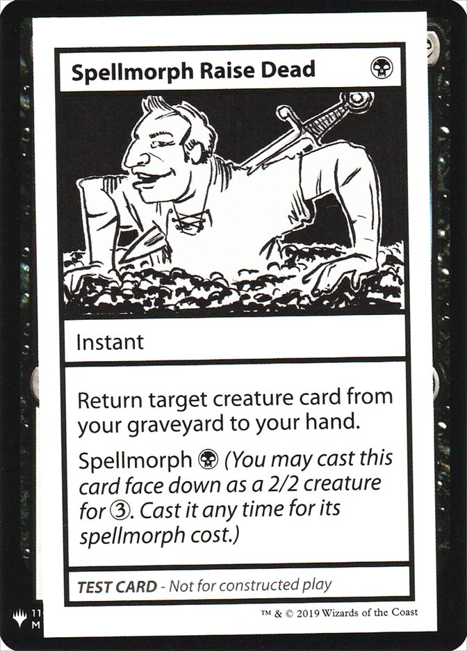 Spellmorph Raise Dead [Mystery Booster Playtest Cards] | Kessel Run Games Inc. 