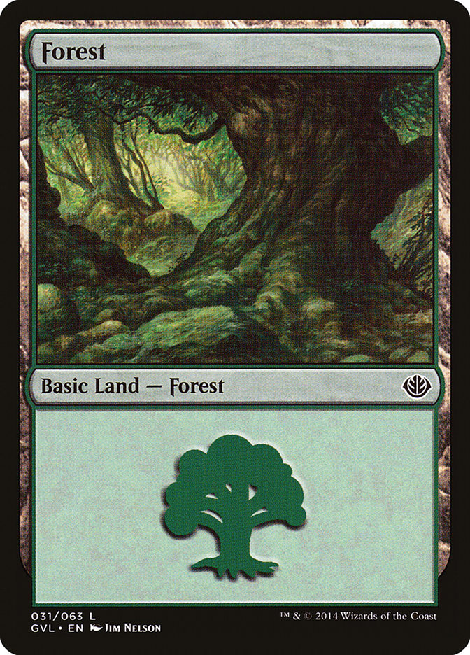 Forest (31) (Garruk vs. Liliana) [Duel Decks Anthology] | Kessel Run Games Inc. 