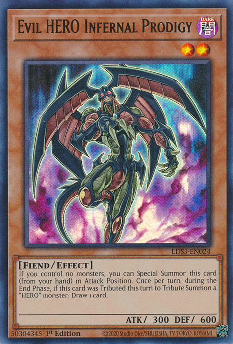 Evil HERO Infernal Prodigy [LDS3-EN024] Ultra Rare | Kessel Run Games Inc. 