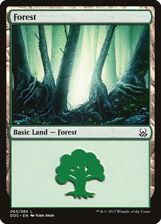 Forest (63) [Duel Decks: Mind vs. Might] | Kessel Run Games Inc. 