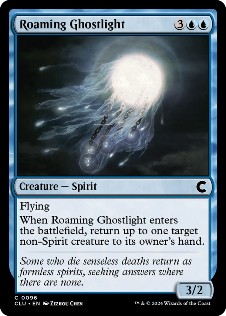 Roaming Ghostlight [Ravnica: Clue Edition] | Kessel Run Games Inc. 