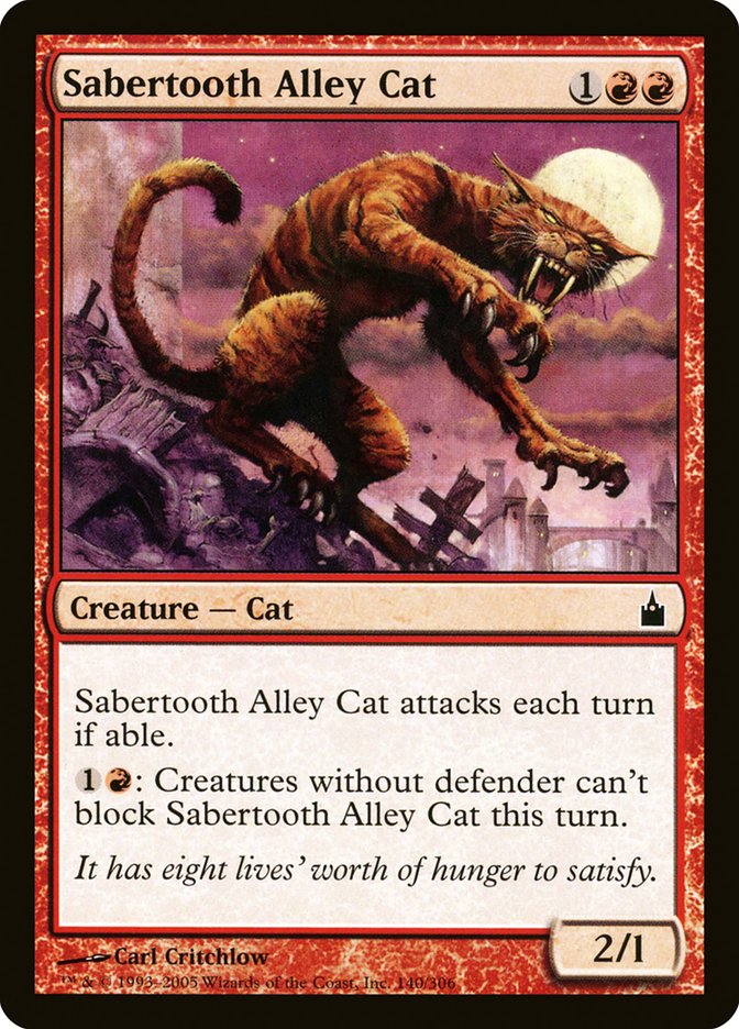 Sabertooth Alley Cat [Ravnica: City of Guilds] | Kessel Run Games Inc. 