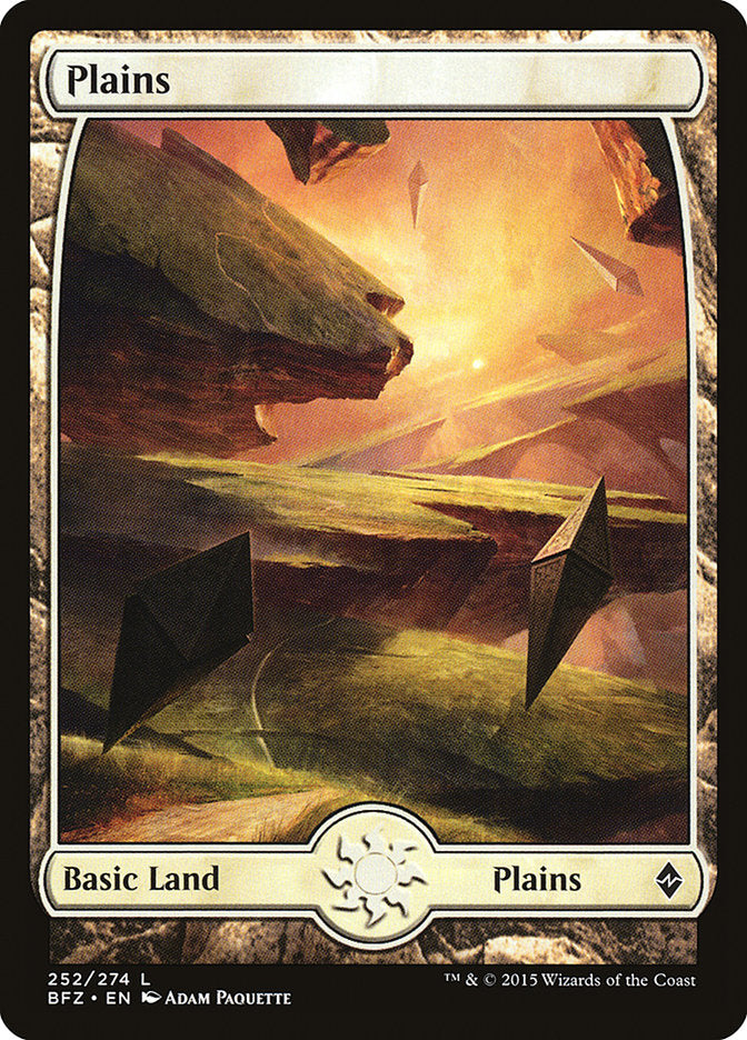 Plains (252) (Full Art) [Battle for Zendikar] | Kessel Run Games Inc. 