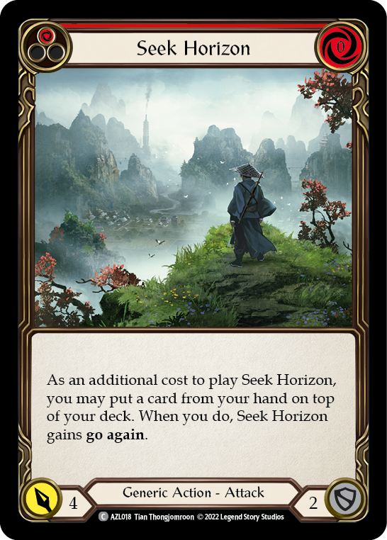 Seek Horizon (Red) [AZL018] (Outsiders Azalea Blitz Deck) | Kessel Run Games Inc. 