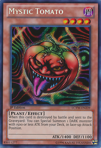 Mystic Tomato [LCYW-EN239] Secret Rare | Kessel Run Games Inc. 