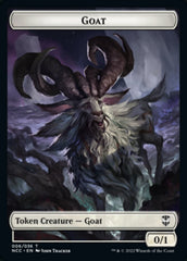 Zombie // Goat Double-Sided Token [Streets of New Capenna Commander Tokens] | Kessel Run Games Inc. 