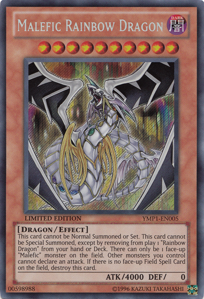 Malefic Rainbow Dragon [YMP1-EN005] Secret Rare | Kessel Run Games Inc. 