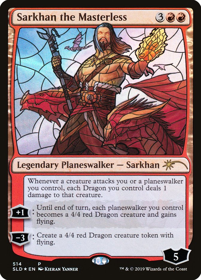 Sarkhan the Masterless (Stained Glass) [Secret Lair Drop Promos] | Kessel Run Games Inc. 