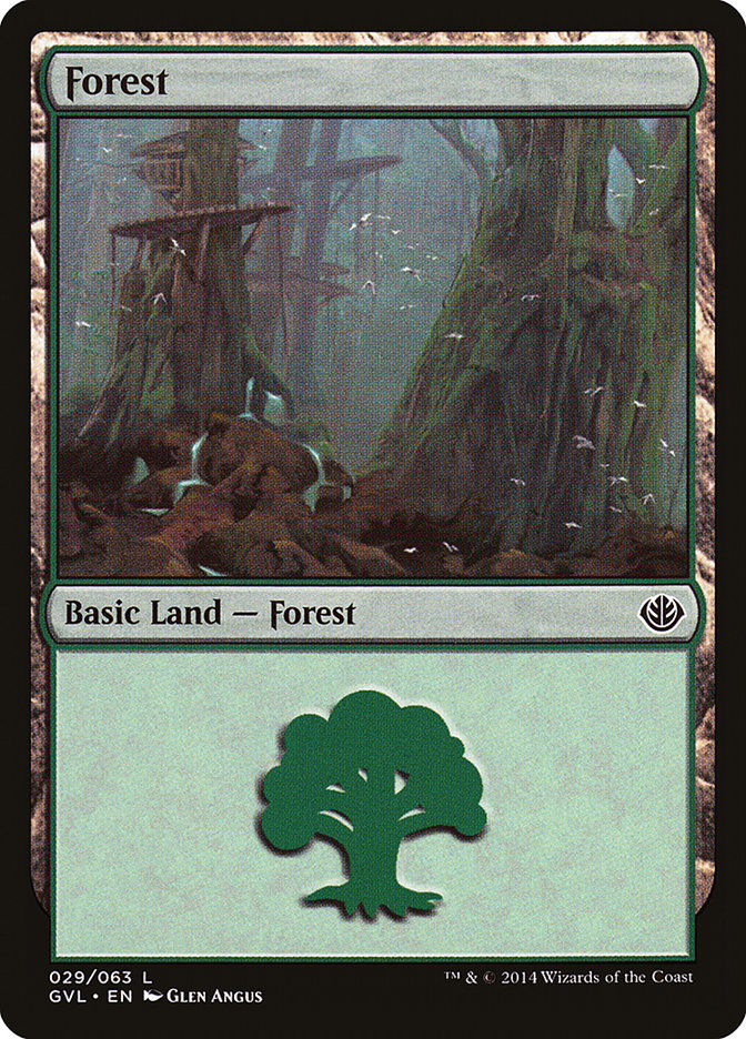 Forest (29) (Garruk vs. Liliana) [Duel Decks Anthology] | Kessel Run Games Inc. 