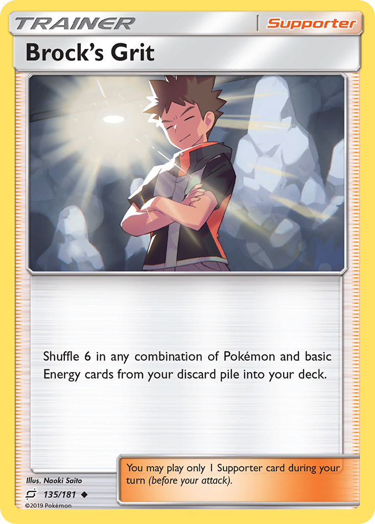 Brock's Grit (135/181) [Sun & Moon: Team Up] | Kessel Run Games Inc. 