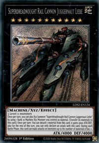 Superdreadnought Rail Cannon Juggernaut Liebe [LDS2-EN124] Secret Rare | Kessel Run Games Inc. 