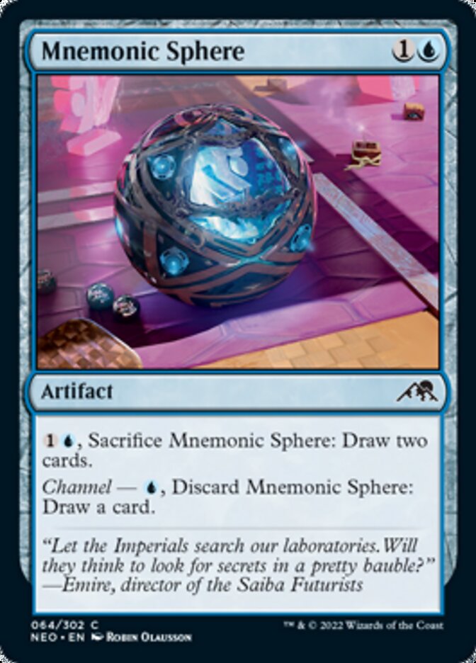 Mnemonic Sphere [Kamigawa: Neon Dynasty] | Kessel Run Games Inc. 