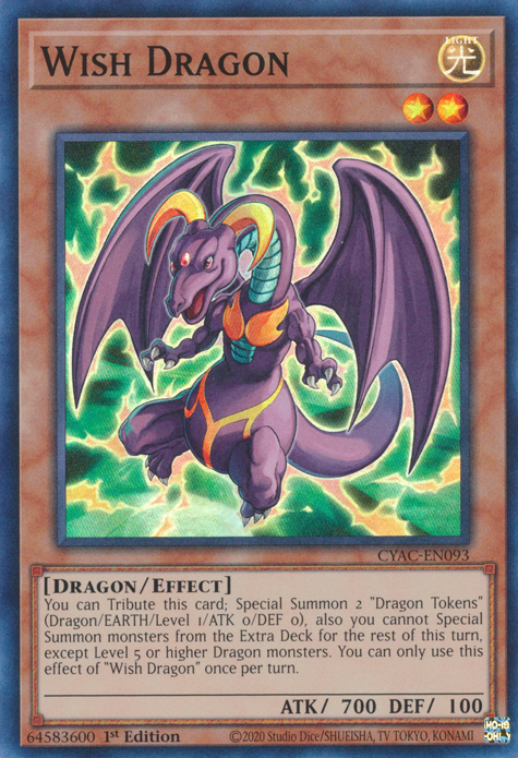 Wish Dragon [CYAC-EN093] Super Rare | Kessel Run Games Inc. 
