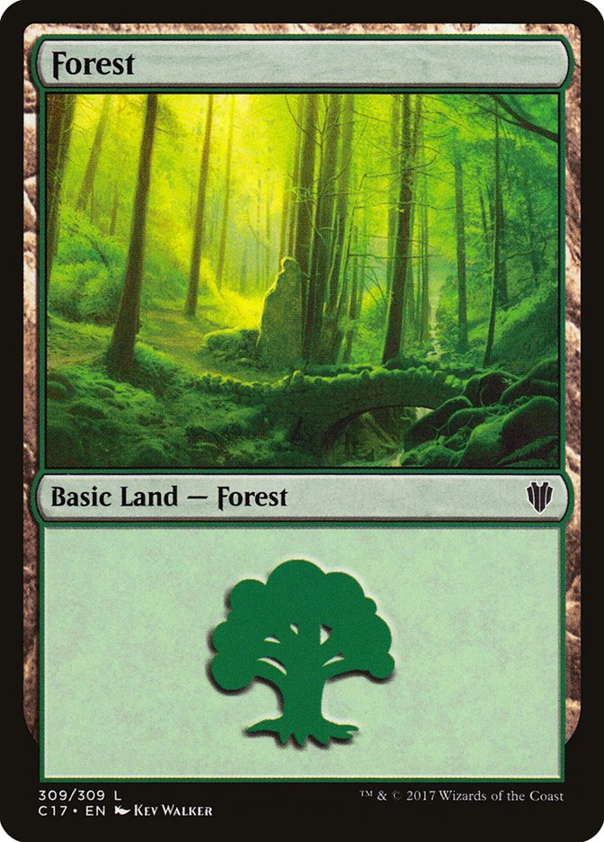 Forest (309) [Commander 2017] | Kessel Run Games Inc. 