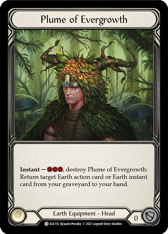 Plume of Evergrowth [ELE116] (Tales of Aria)  1st Edition Cold Foil | Kessel Run Games Inc. 