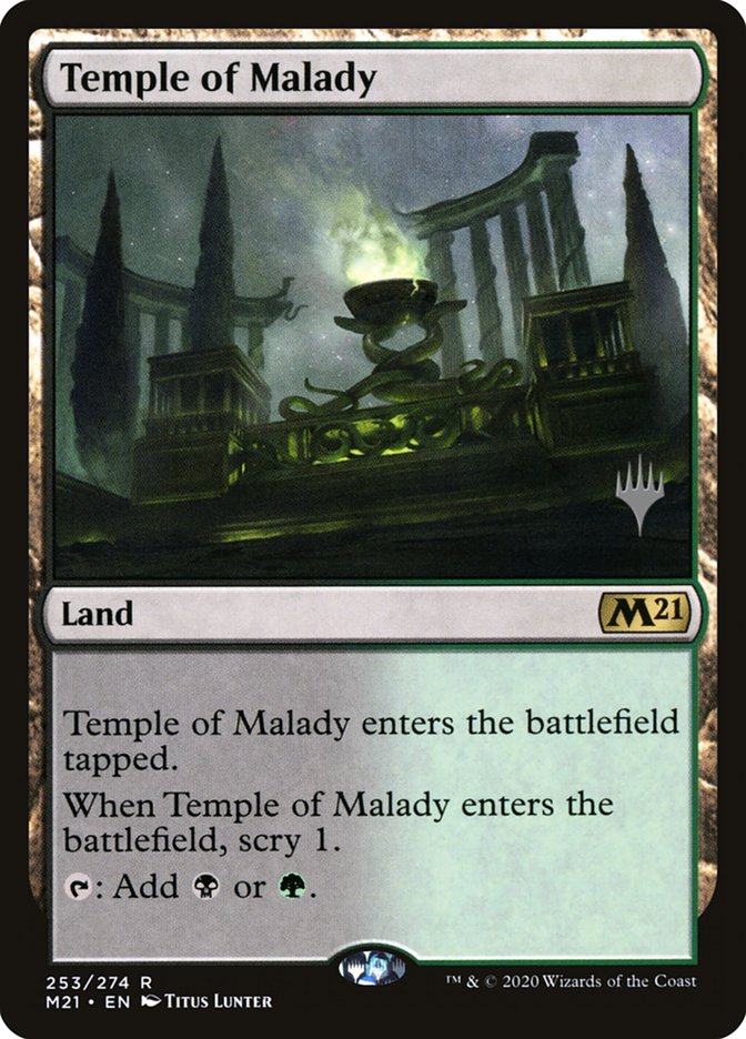 Temple of Malady (Promo Pack) [Core Set 2021 Promos] | Kessel Run Games Inc. 