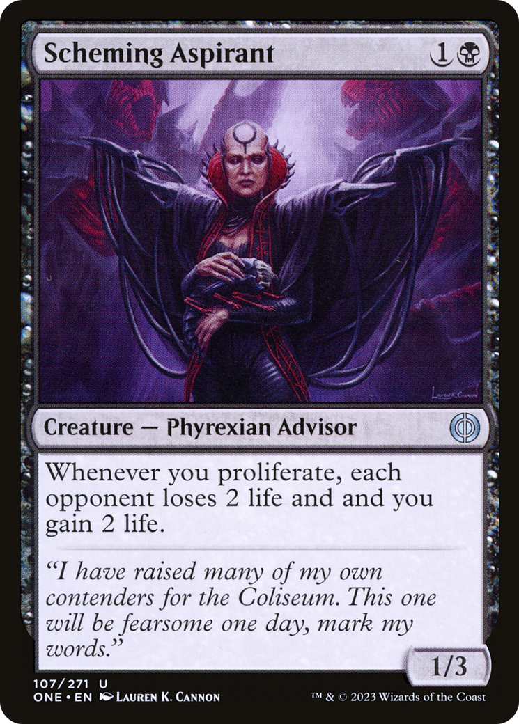 Scheming Aspirant [Phyrexia: All Will Be One] | Kessel Run Games Inc. 