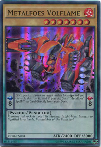 Metalfoes Volflame [OP04-EN004] Super Rare | Kessel Run Games Inc. 