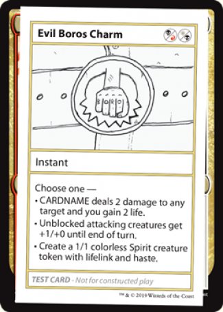 Evil Boros Charm (2021 Edition) [Mystery Booster Playtest Cards] | Kessel Run Games Inc. 