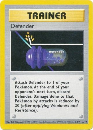 Defender (80/102) [Base Set Shadowless Unlimited] | Kessel Run Games Inc. 