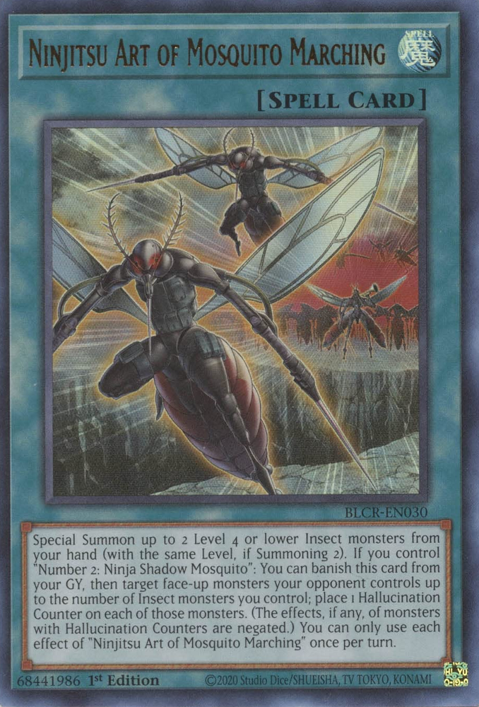 Ninjitsu Art of Mosquito Marching [BLCR-EN030] Ultra Rare | Kessel Run Games Inc. 