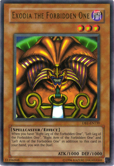 Exodia the Forbidden One [DB1-EN139] Ultra Rare | Kessel Run Games Inc. 