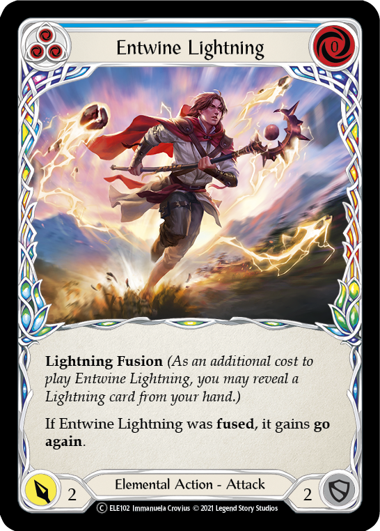 Entwine Lightning (Blue) [U-ELE102] (Tales of Aria Unlimited)  Unlimited Normal | Kessel Run Games Inc. 