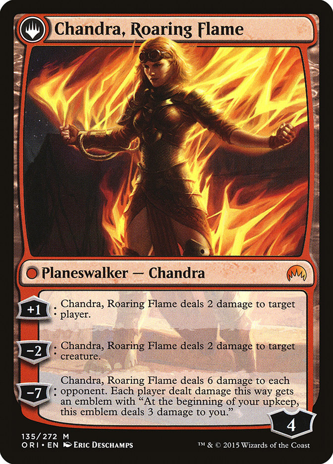 Chandra, Fire of Kaladesh // Chandra, Roaring Flame [Magic Origins] | Kessel Run Games Inc. 