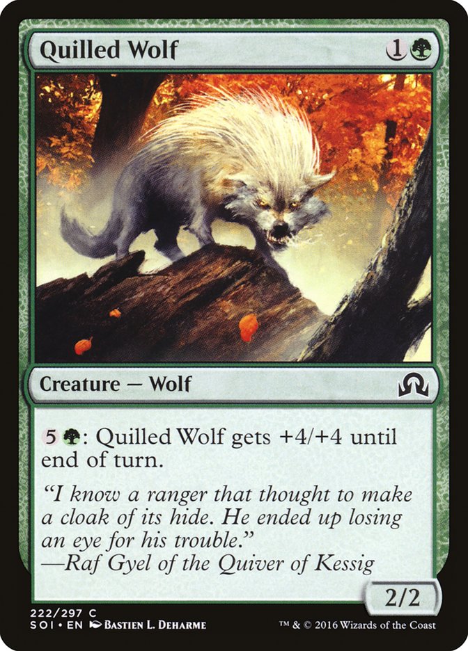 Quilled Wolf [Shadows over Innistrad] | Kessel Run Games Inc. 