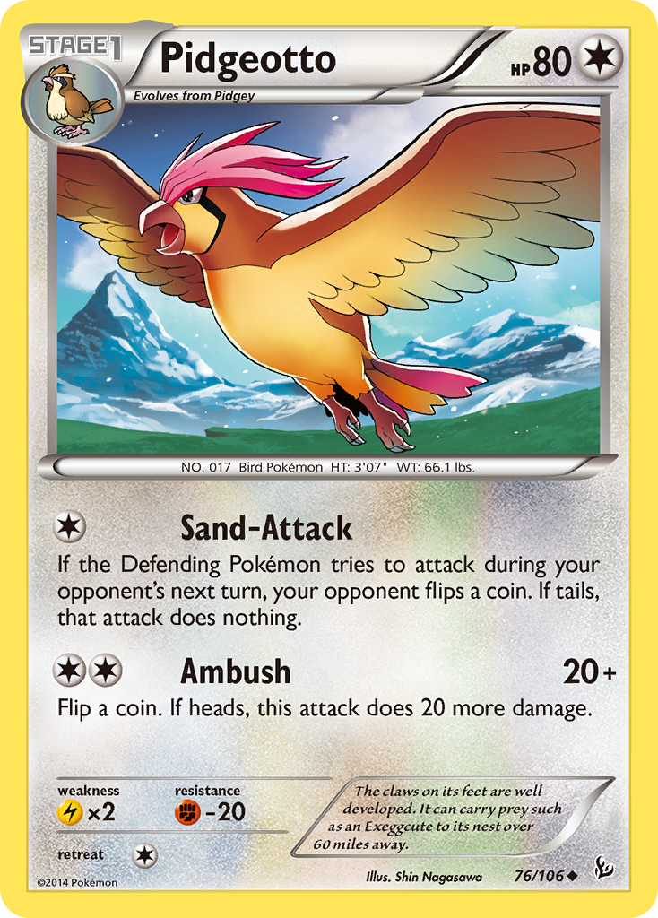 Pidgeotto (76/106) [XY: Flashfire] | Kessel Run Games Inc. 