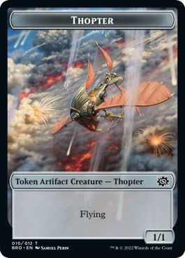 Myr // Thopter (010) Double-Sided Token [The Brothers' War Commander Tokens] | Kessel Run Games Inc. 