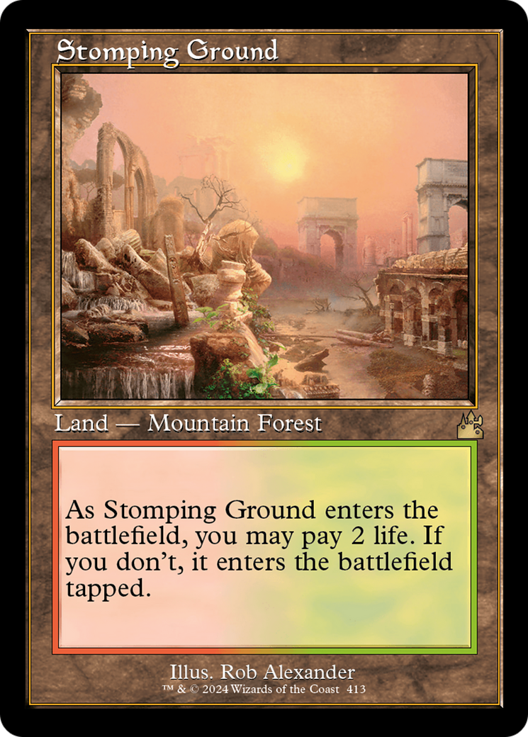 Stomping Ground (Retro) [Ravnica Remastered] | Kessel Run Games Inc. 